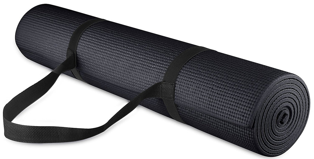 BalanceFrom GoYoga All Purpose High Density Non-Slip Exercise Yoga Mat with Carrying Strap