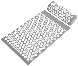 BalanceFrom Acupressure Mat and Pillow Set for Back and Neck Pain Relief and Muscle Relaxation Massage