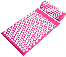 BalanceFrom Acupressure Mat and Pillow Set for Back and Neck Pain Relief and Muscle Relaxation Massage