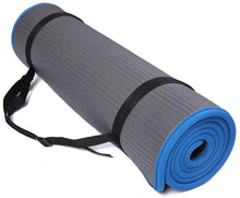 BalanceFrom GoFit All-Purpose 10mm Extra Thick High Density Anti-Slip Exercise Pilates Yoga Mat with Carrying Strap
