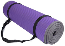 BalanceFrom GoFit All-Purpose 10mm Extra Thick High Density Anti-Slip Exercise Pilates Yoga Mat with Carrying Strap