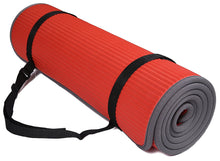 BalanceFrom GoFit All-Purpose 10mm Extra Thick High Density Anti-Slip Exercise Pilates Yoga Mat with Carrying Strap